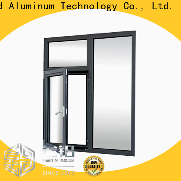Third Aluminum Custom aluminium glass panel supply for glass partition